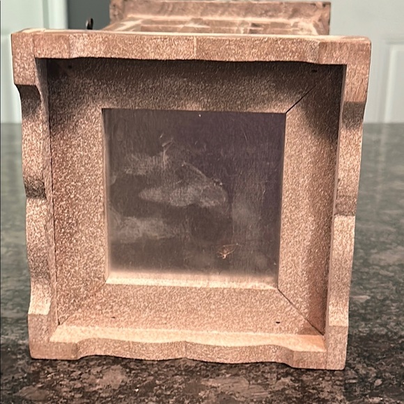 Rustic Wooden Lantern Candle or Accessory Holder Enclosed w/ Hinged Latched Door - Picture 11 of 13